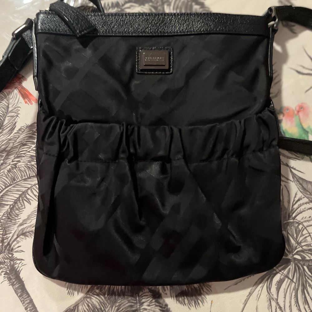 Black Burberry Crossbody satchel